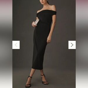 Reformation Jamen Knit Dress Small Black NWT